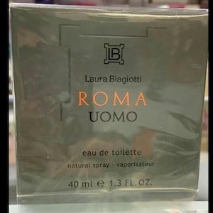 Roma Uomo di Laura Biagiotti per uomo EDT Spray 1,3 oz / 40 ml. Nuovo nella confezione originale. Fuori produzione.