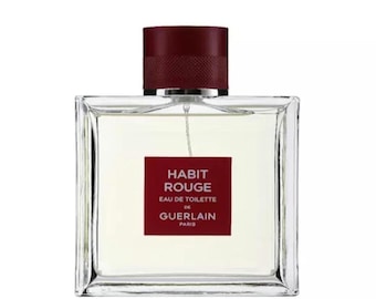 Habit Rouge by Guerlain, 6.8 Fl Oz 200 Ml Eau De Toilette EDT