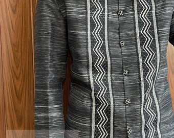 Coat Barong Tagalog Venusia Chinese Collar Embroidered Coat Barong Tagalog Venusia Chinese Collar Embroidered