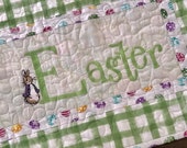 Easter Table Runners, Easter Table Toppers, Easter Décor, Table Quilts, Embroidered Table Runners, Spring Table Runners