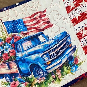 Patriotic Table Runners, Memorial Day Decor, July 4th Table Runners, Americana Table Runners, Table Toppers, Table Décor image 10