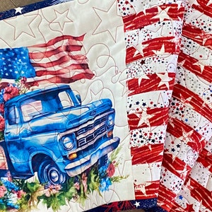 Patriotic Table Runners, Memorial Day Decor, July 4th Table Runners, Americana Table Runners, Table Toppers, Table Décor image 4