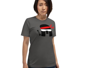 Cartoon Ninja Graphic T-Shirt: Lightweight Cotton Tee.
