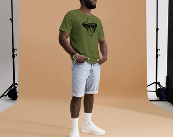 Bandit T-Shirt, Masked Face Graphic, 100% Cotton.