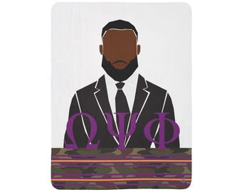 Prestige Gentleman Que Water Bearer Fleece Sherpa Blanket