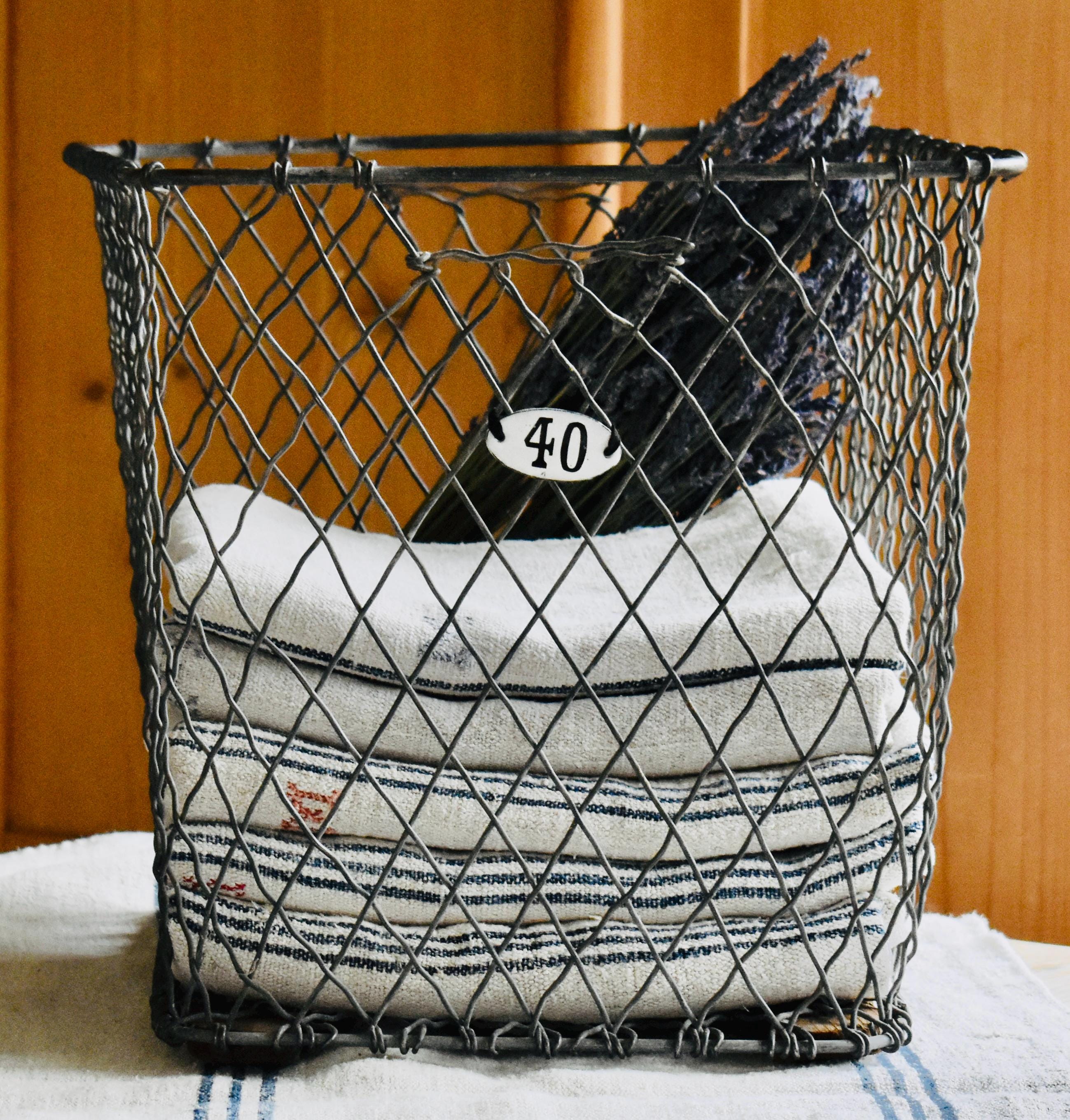 Vintage Industrial Wire Baskets - Etsy
