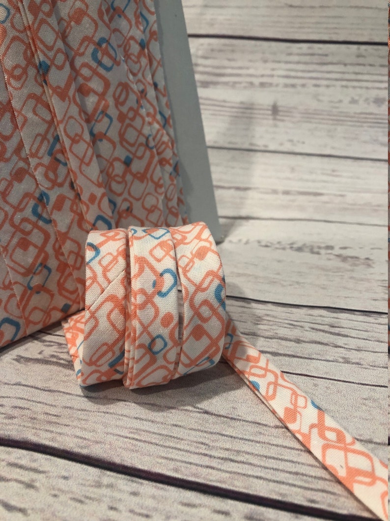 Bias Tape 1/2 inch Double Fold Artsy Print Homemade Etsy