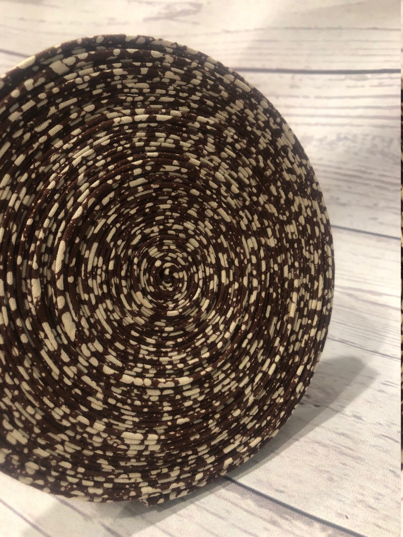 2.35 per yard 100/% Cotton Homemade 12 inch Double Fold Brown and White Splatter Print Bias Tape