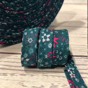 Bias Tape - 1/2 inch - Double Fold - Tie Dyed Print - Homemade - 100% Cotton - 2.35 per yard