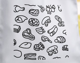 Meat design line art T-shirt - Download and Print