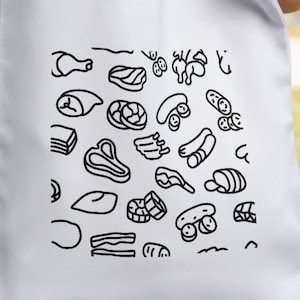 Meat design line-art T-shirt - Download and Print