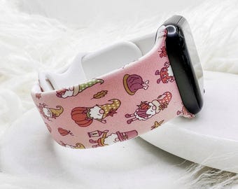 Thanksgiving Gnome-horlogeband compatibel met Apple Watch Fitbit Samsung