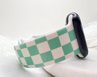 Checkered Watch Band compatible with Apple Watch Fitbit Samsung Garmin