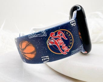 Bracelet de montre Indiana Basketball compatible avec Apple Watch, Fitbit, Samsung et Garmin.
