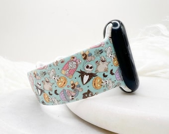 Nightmare Halloween Watch Band compatible with Apple Watch Fitbit Samsung Garmin