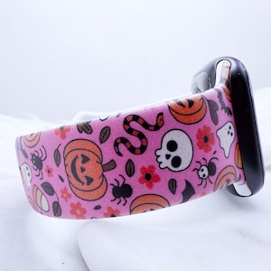 Girly Skeleton Snakes Watch Band compatible with Apple Watch Fitbit Samsung