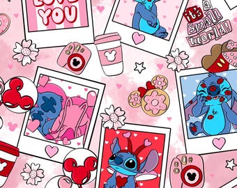 Stitch Love-horlogeband compatibel met Apple Watch Fitbit Samsung