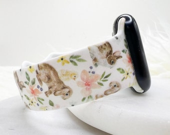 Spring Bunny Watch Band compatible with Apple Watch Fitbit Samsung