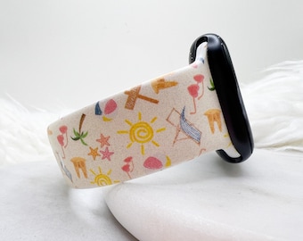 Uhrenarmband Beach Summer passend für Apple Watch Fitbit Samsung