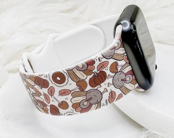 Thanksgiving Turkije-horlogeband compatibel met Apple Watch Fitbit Samsung Garmin