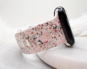 Mouse Floral Watch Band compatible with Apple Watch Fitbit Samsung
