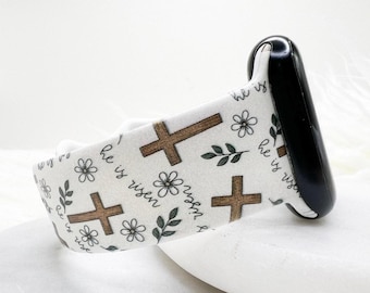 È un cinturino Risen compatibile con Apple Watch, Fitbit, Samsung e Garmin.