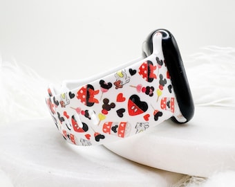 Mouse Love Watch Band compatible with Apple Watch Fitbit Samsung