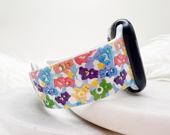 Caring Bear Watch Band compatible with Apple Watch Fitbit Samsung Garmin