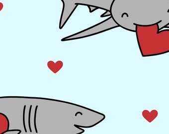 Shark Valentines Day Watch Band compatible with Apple Watch Fitbit Samsung