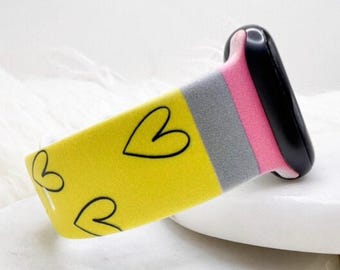 Teacher Heart Pencil Watch Band compatible with Apple Watch Fitbit Samsung Garmin