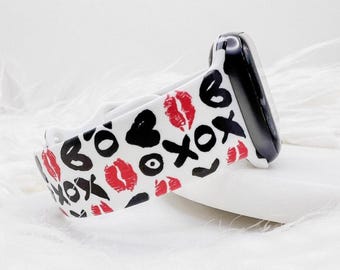 XOXO Kisses Watch Band compatible with Apple Watch Fitbit Samsung
