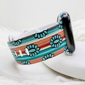 Western Gem Watch Band compatible with Apple Watch Fitbit Samsung