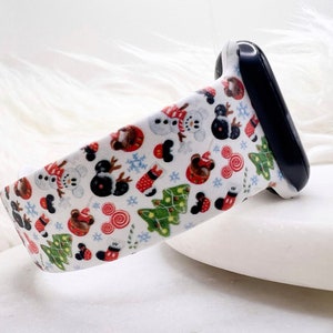 Christmas Mouse Watch Band compatible with Apple Watch Fitbit Samsung