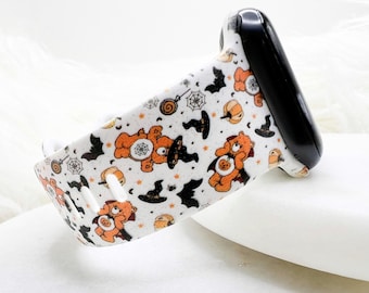 Halloween Caring Bear Watch Band compatible with Apple Watch Fitbit Samsung