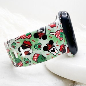 Happiest Place Snacks Christmas Watch Band compatible with Apple Watch Fitbit Samsung