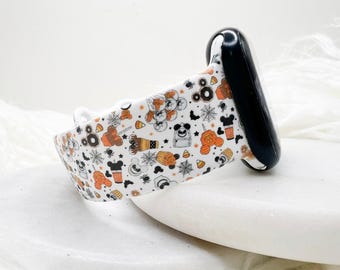 Happiest Place Snacks Halloween-horlogeband compatibel met Apple Watch Fitbit Samsung Garmin