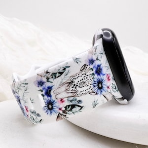 Western Skull Watch Band compatible with Apple Watch Fitbit Samsung