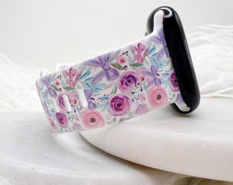 Delikatny pasek do zegarka Spring Flowers kompatybilny z Apple Watch Fitbit Samsung Garmin