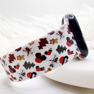 Christmas Mouse Watch Band compatible with Apple Watch Fitbit Samsung