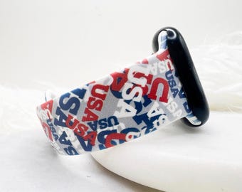 Patriotic USA Watch Band compatible with Apple Watch Fitbit Samsung