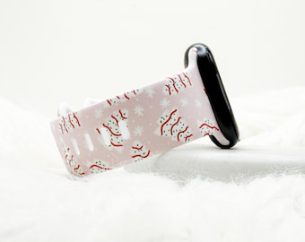 Christmas Snack Cake Watch Band compatible with Apple Watch Fitbit Samsung Garmin