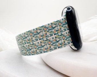 Floral Cross Watch Band compatible with Apple Watch Fitbit Samsung