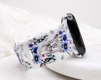 Western Skull Watch Band compatible with Apple Watch Fitbit Samsung
