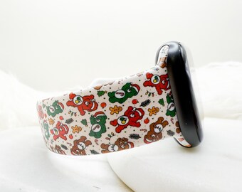 Christmas Caring Bear Watch Band compatible with Apple Watch Fitbit Samsung Garmin