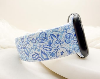 Lilly Inspired Shell Watch Band compatible with Apple Watch Fitbit Samsung Garmin