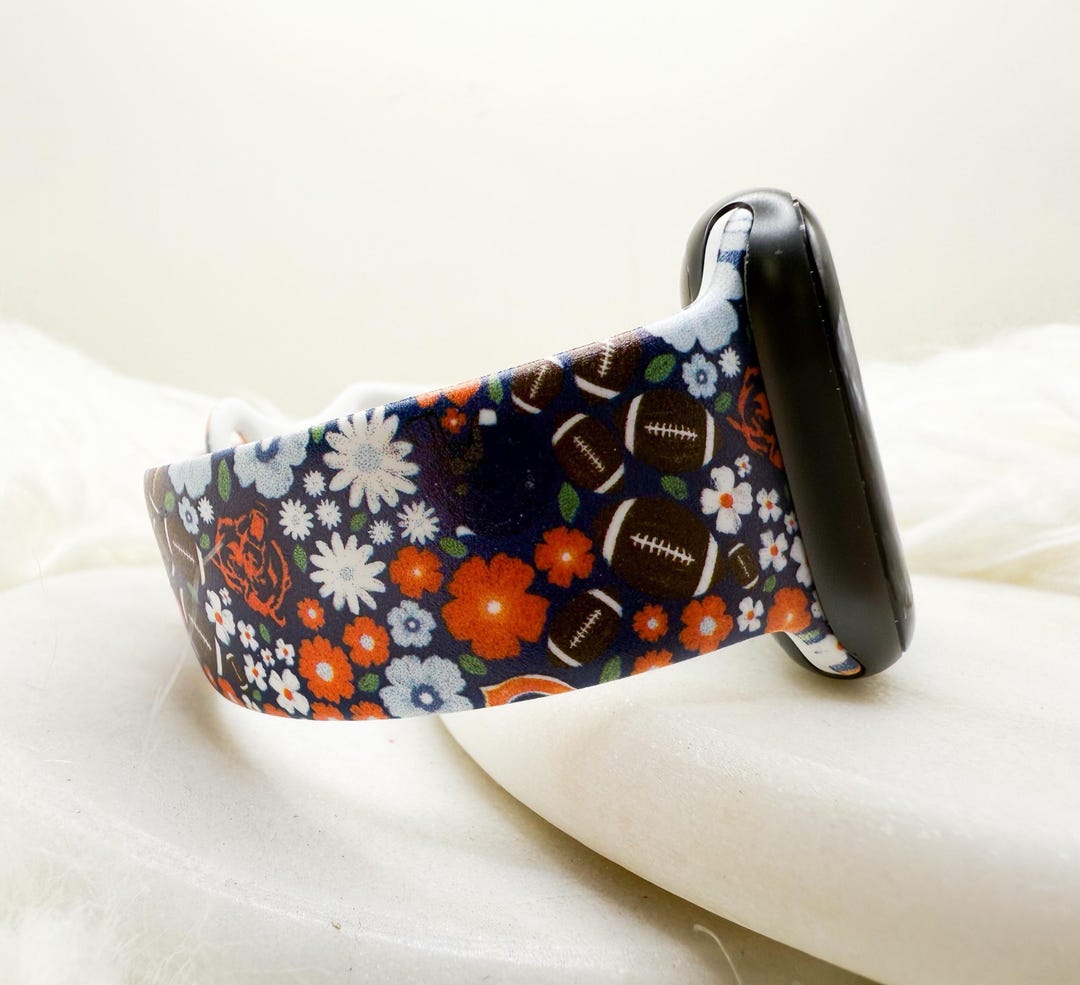 Illinois Floral Football Watch Band Compatible With Apple Watch Fitbit ...