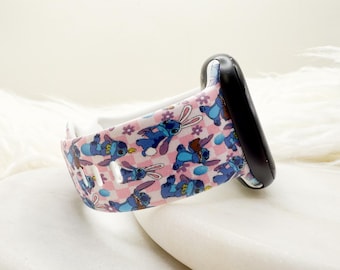 Easter Stitch-horlogeband compatibel met Apple Watch Fitbit Samsung Garmin