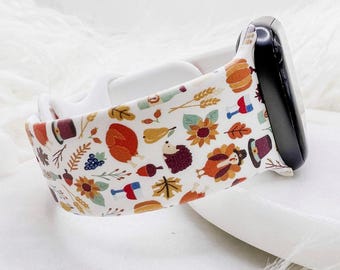 Thanksgiving Favorites-horlogeband compatibel met Apple Watch Fitbit Samsung