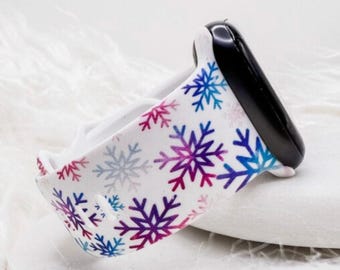 Snowflake-horlogeband compatibel met Apple Watch Fitbit Samsung Garmin