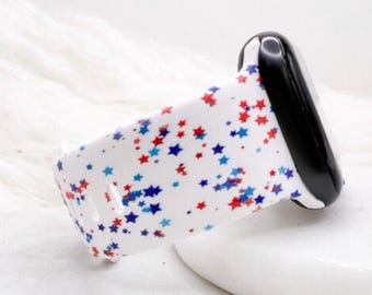 Patriotic Stars Watch Band compatible with Apple Watch Fitbit Samsung Garmin